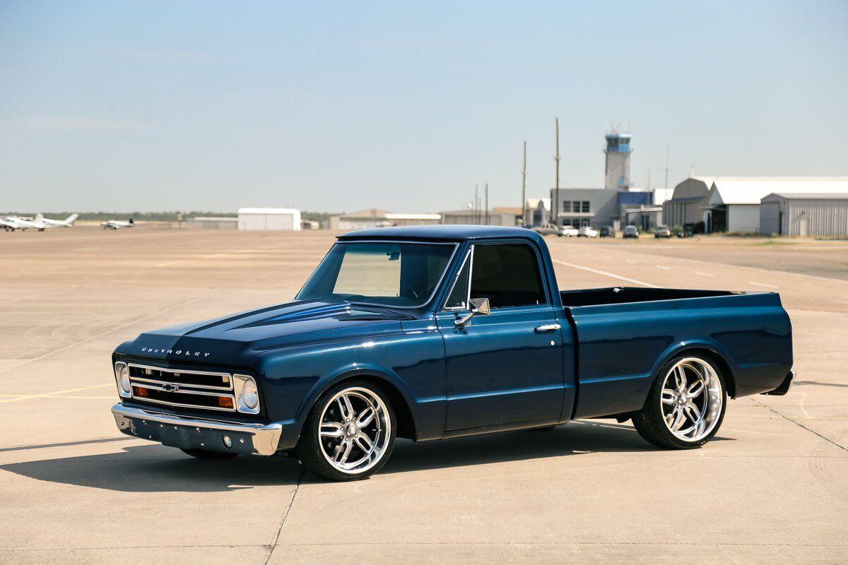 1967 chevrolet c 10 swb 74830 miles dark blue metallic truck 350ci v8