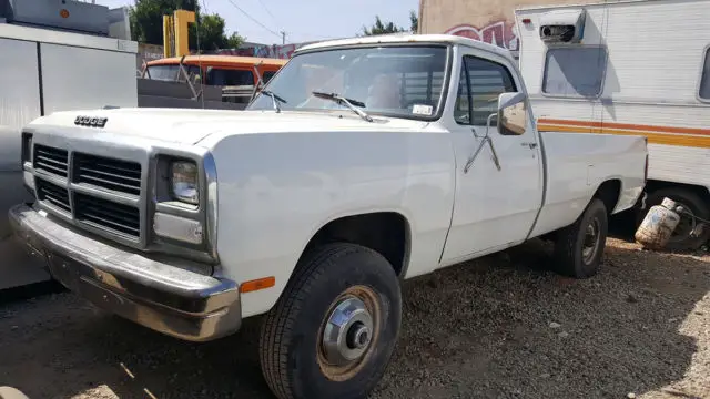 low miles 1991 dodge ram 350 diesel 4x4 fwd truck