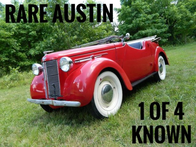 1939 austin 8 tourer 4 passenger convertible lhd us spec clear nj title