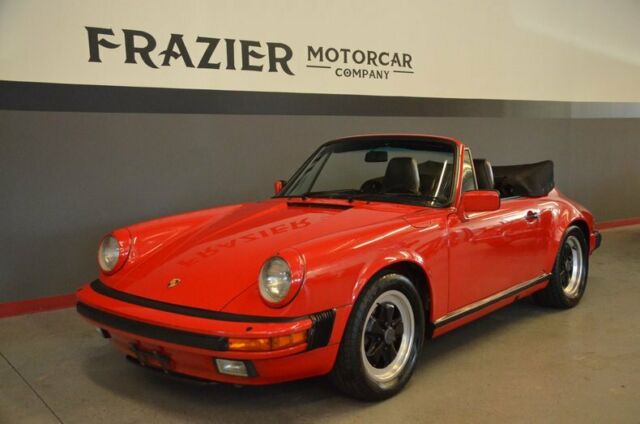 stunning 26094 original documented carrera cabriolet guards red/black