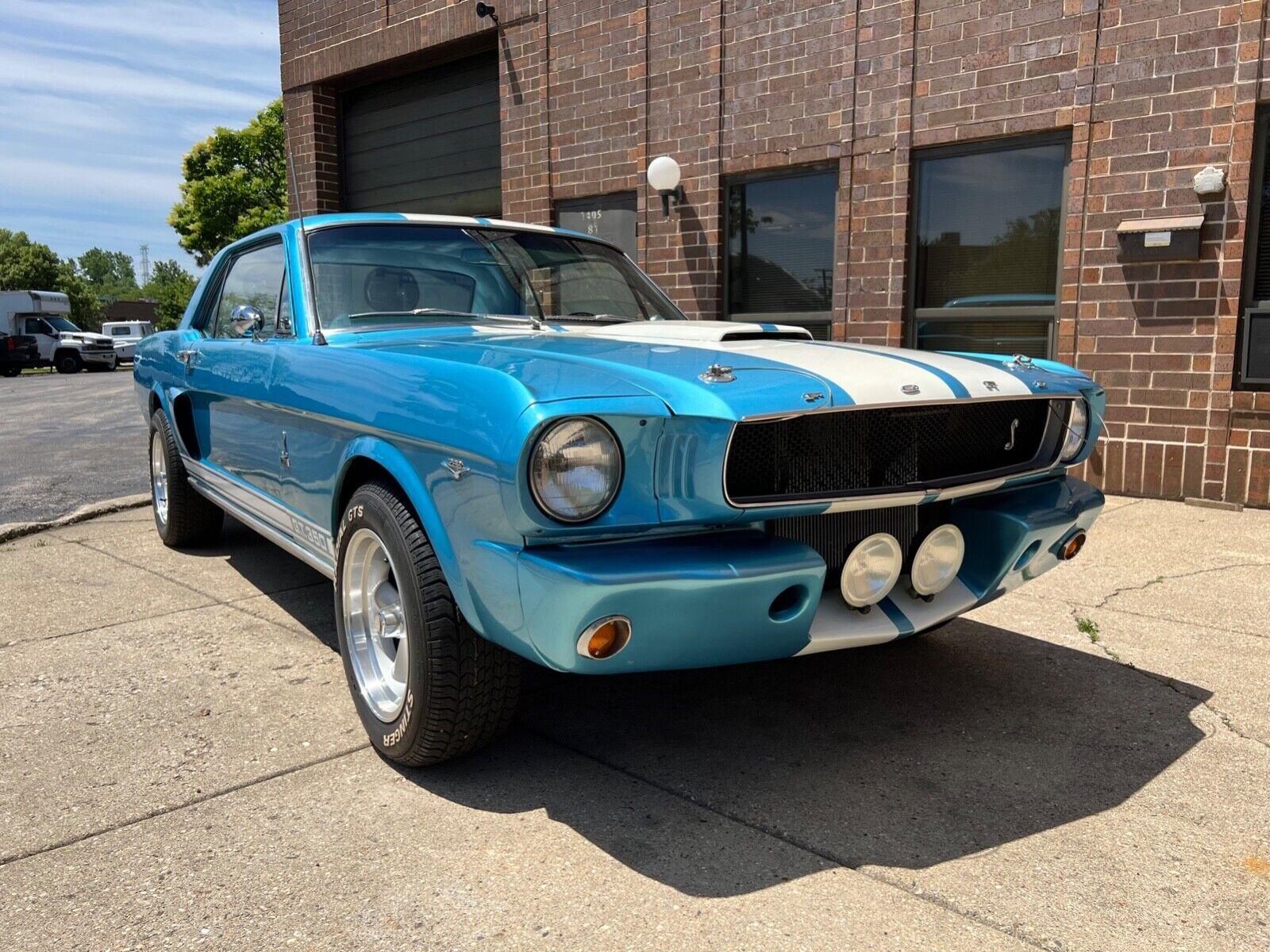 1965 ford mustang gt350 tribute blue with blue interior built 289 v8 automatic