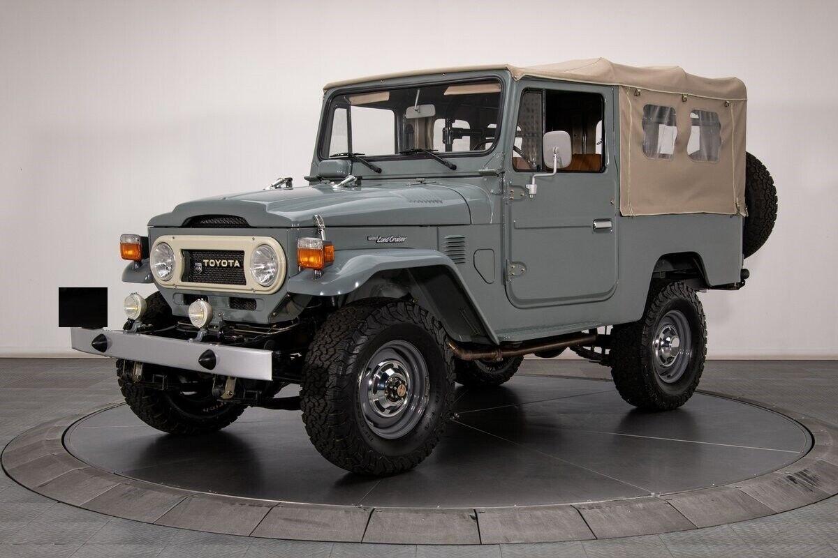 1976 toyota land cruiser fj43 foggy green suv