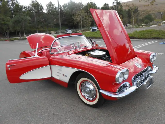 1960 chevrolet corvette california red