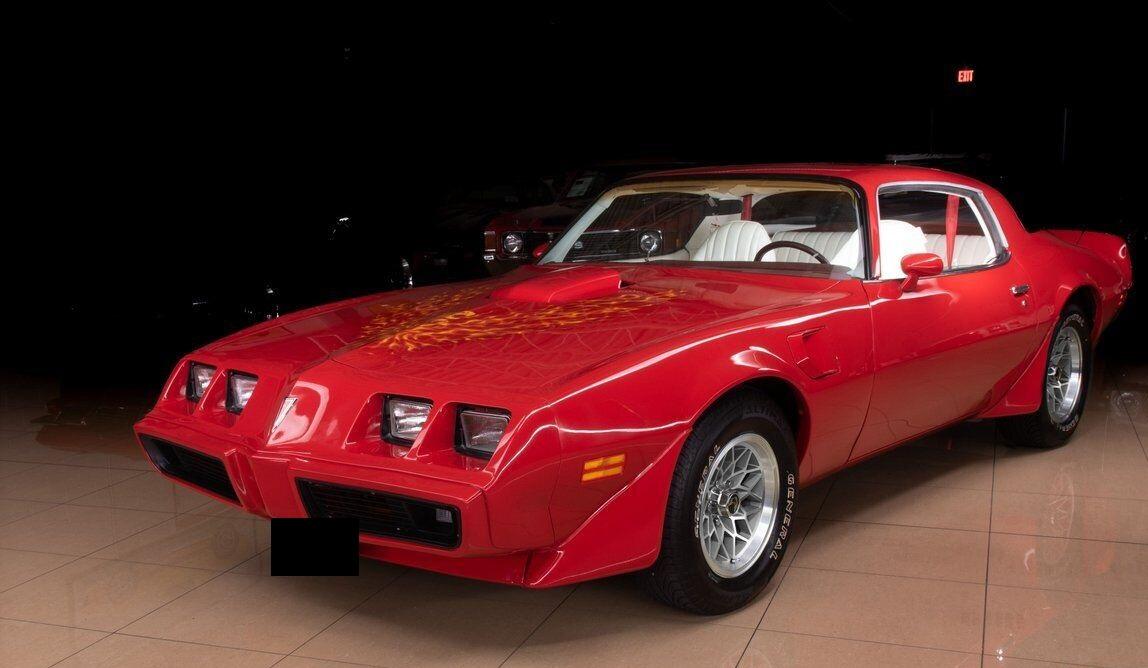 1979 pontiac trans am mayan red coupe automatic 52205 miles