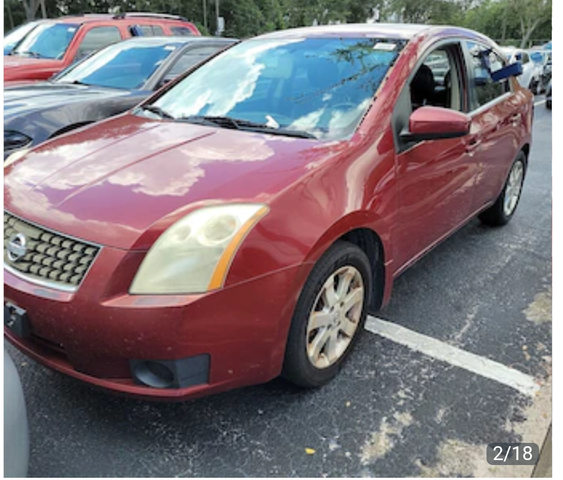 2007 nissan sentra 2.0 sl