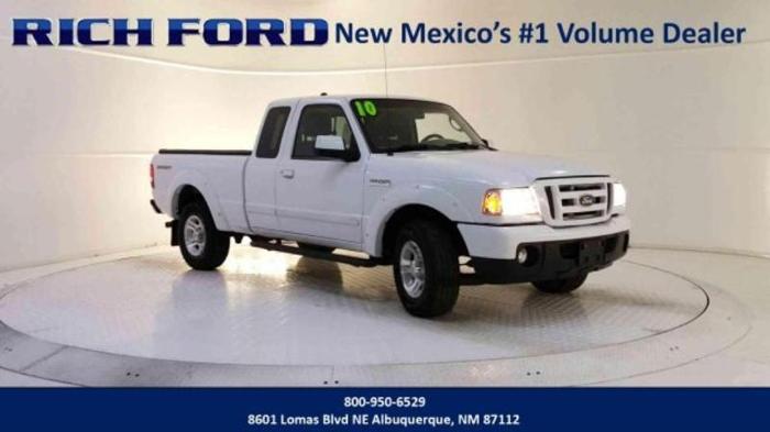 2010 ford ranger sport 4x2 sport 4dr supercab sb for sale in albuquerque, new mexico