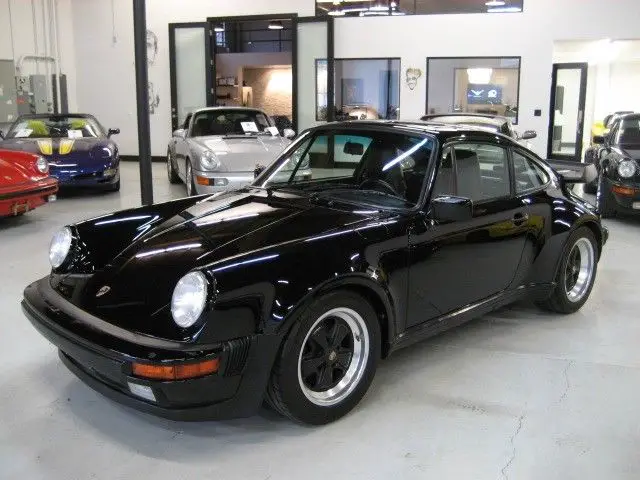 1987 porsche 911 930 carrera turbo black on black