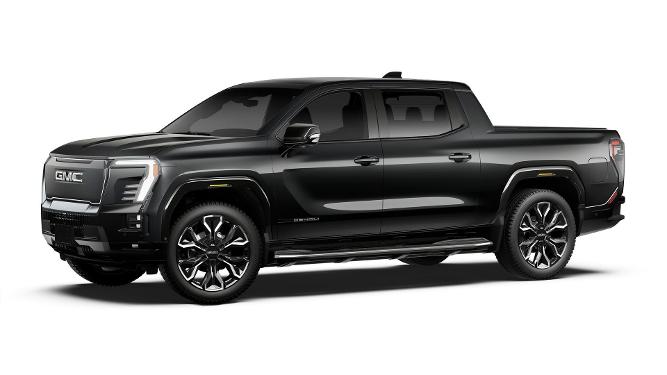 new 2025 gmc sierra ev max range denali