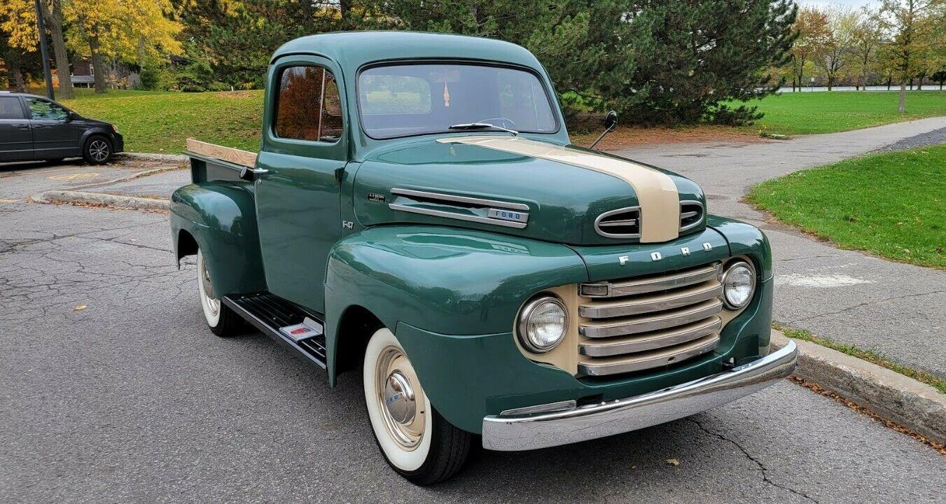 1950 ford pickup f47 12 ton shortbox pickup truck flathead v8 engine