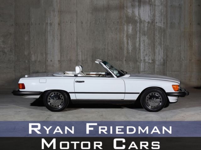 1988 mercedes-benz 560-class 560 sl 21,782 miles white convertible v8 5.6l a