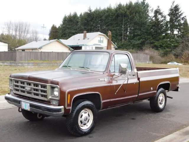 1978 chevy cheyenne 3/4 ton 4x4 350 v8 automatic camper special work truck