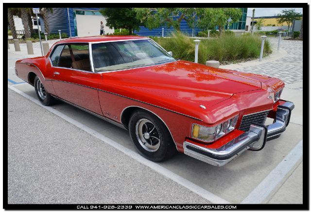 1973 buick riviera boat tail coupe bright red-tan 88k miles very nice!
