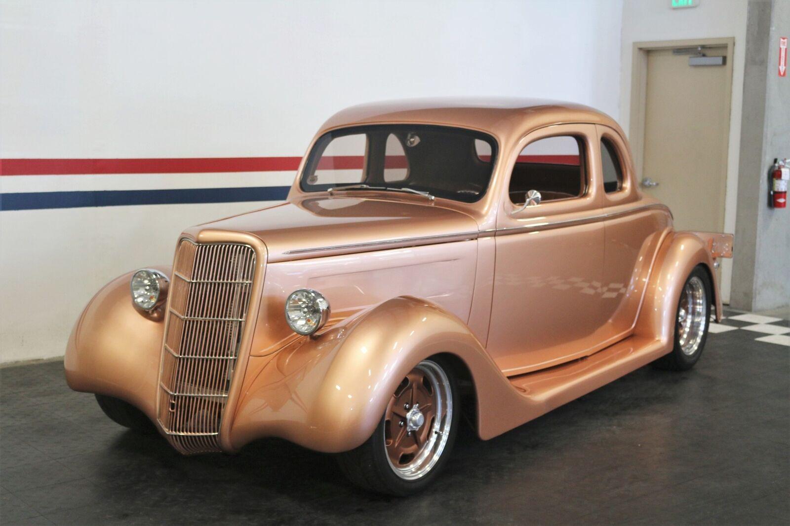 1935 ford coupe gold 4436 miles 350 cid automatic