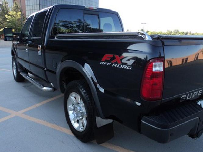 obo 2008 ford f250 crew cab fx4 lariat harley davidson black 6.4 liter powerstroke d in denver, co