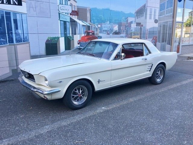 1966 mustang coupe 289 v-8. automatic. power steering. front disc brakes