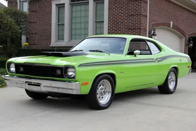 1973 plymouth duster sublime green wow 340 4 speed rare