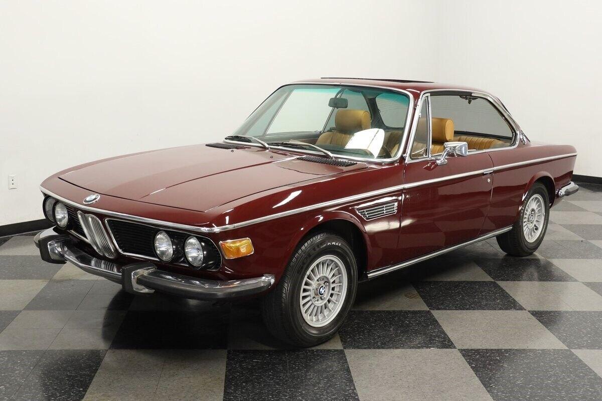 1972 bmw 3 series burgundy red metallic 34659 miles
