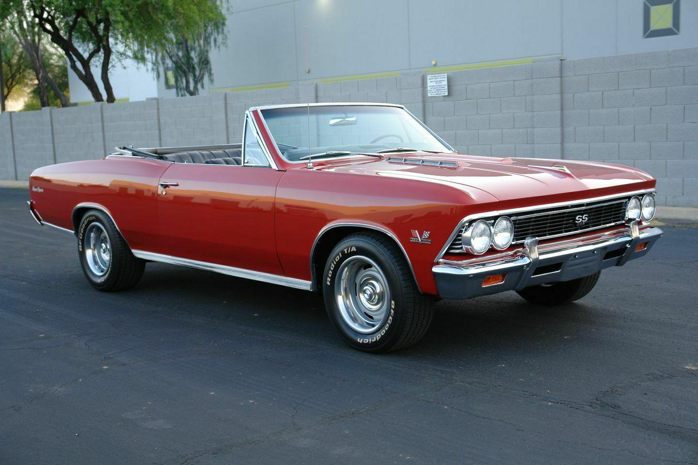 1966 chevrolet chevelle ss red with 90093 miles