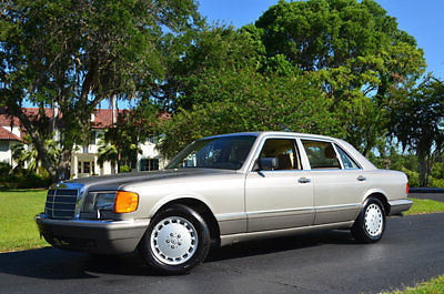 1 florida owner 53k miles 1991 mercedes 560 sel sedan mb dealer serviced garaged