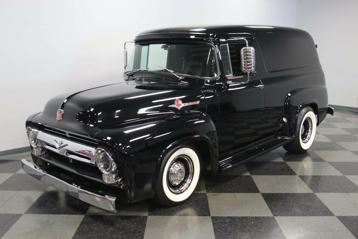 1956 ford f-100 panel delivery restomod classic vintage chrome