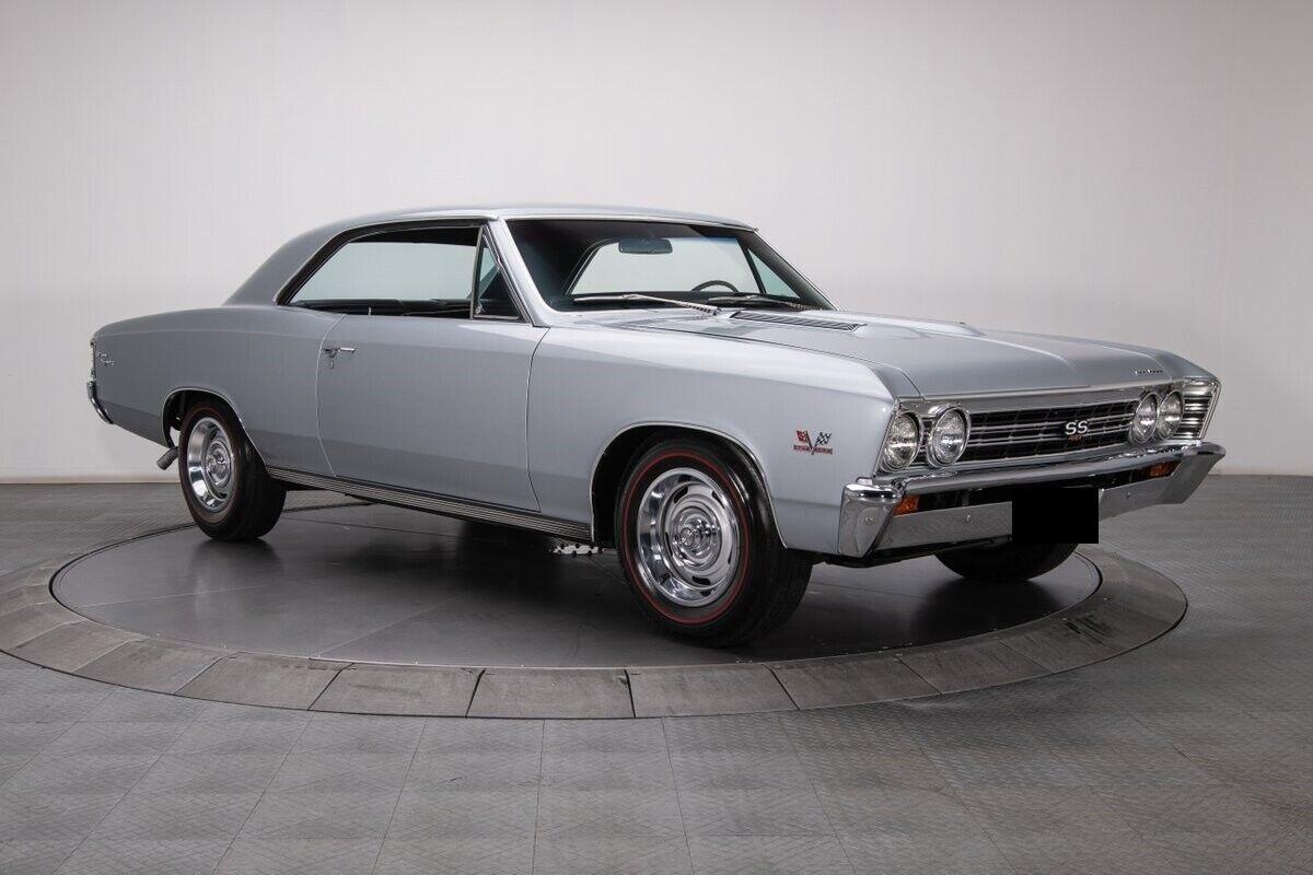 1967 chevrolet chevelle ss silver hardtop 396 v8 muncie m22 4 speed manual