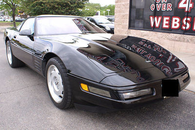 1991 chevrolet corvette zr-1 6-speed leather glass top rare power seats clean
