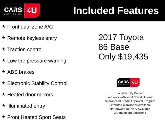 2017 toyota 86 se