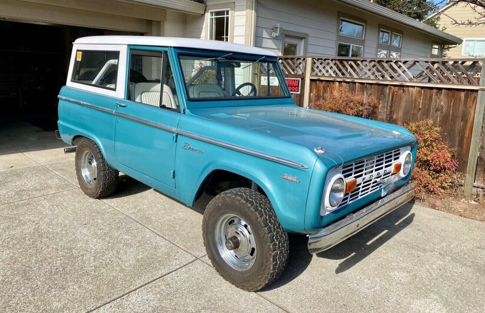 1969 ford bronco clearwater aqua suv mechanically restored