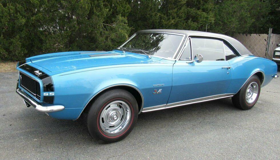 1967 chevrolet camaro marina blue camaro with 29975 miles