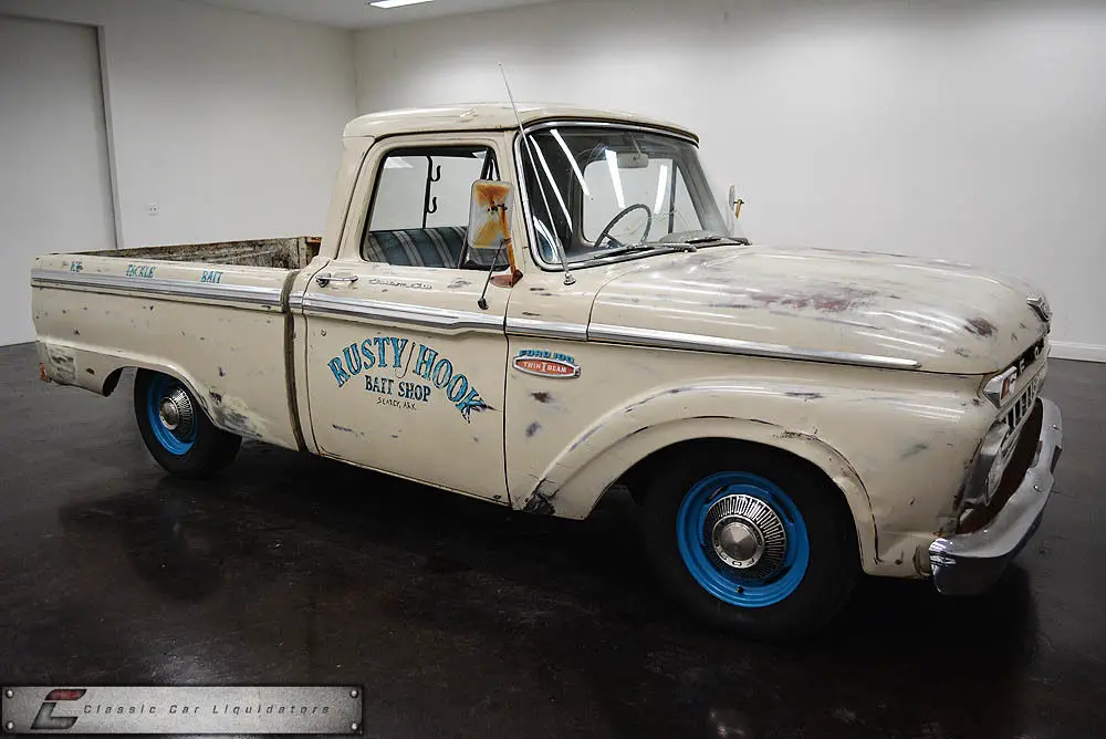 1965 ford f100 swb pickup v8 3 speed transmission short wide bed