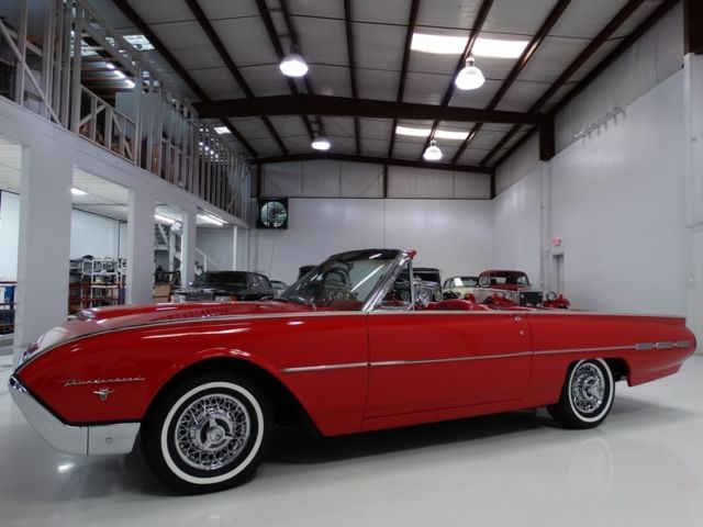 1962 ford thunderbird m-code factory sports roadster, restored! stunning!