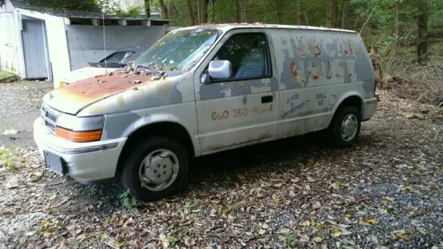 1993 dodge caravan panel truck, stick shift, one owner