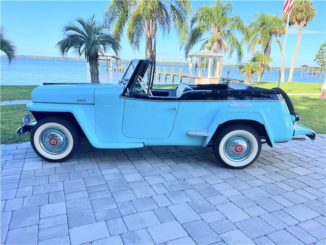 1949 willys jeepster chrome rear wheel drive convertible
