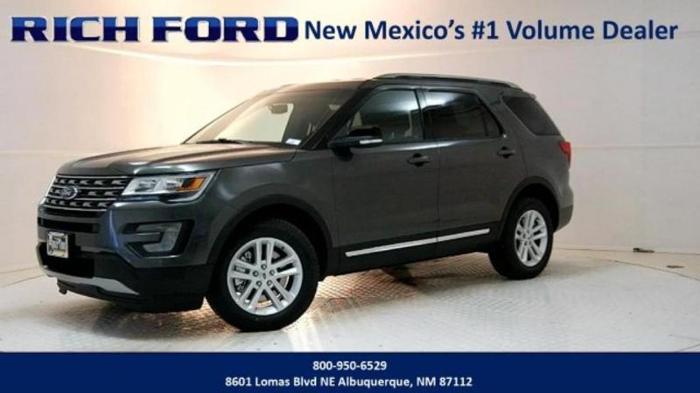 2017 ford explorer xlt xlt 4dr suv for sale in albuquerque, new mexico