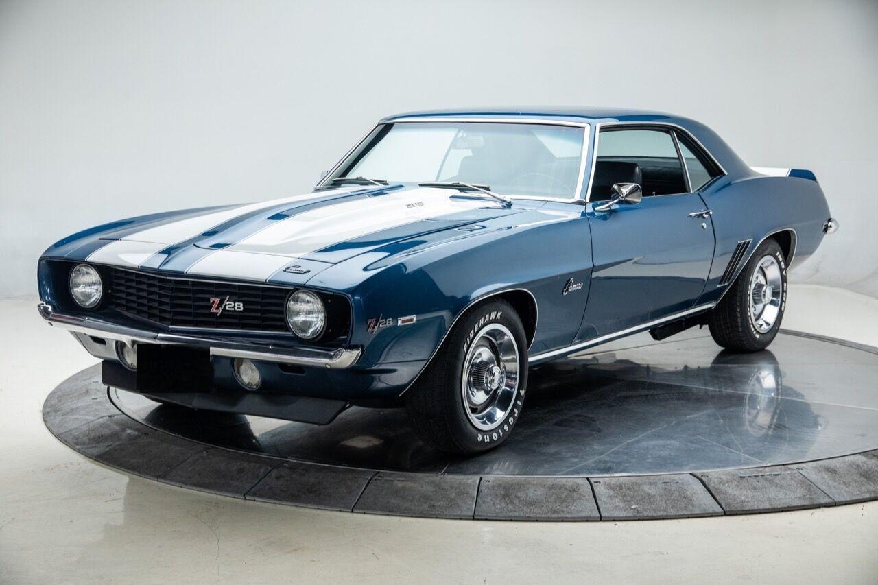 1969 chevrolet camaro z 28 manual coupe dusk blue