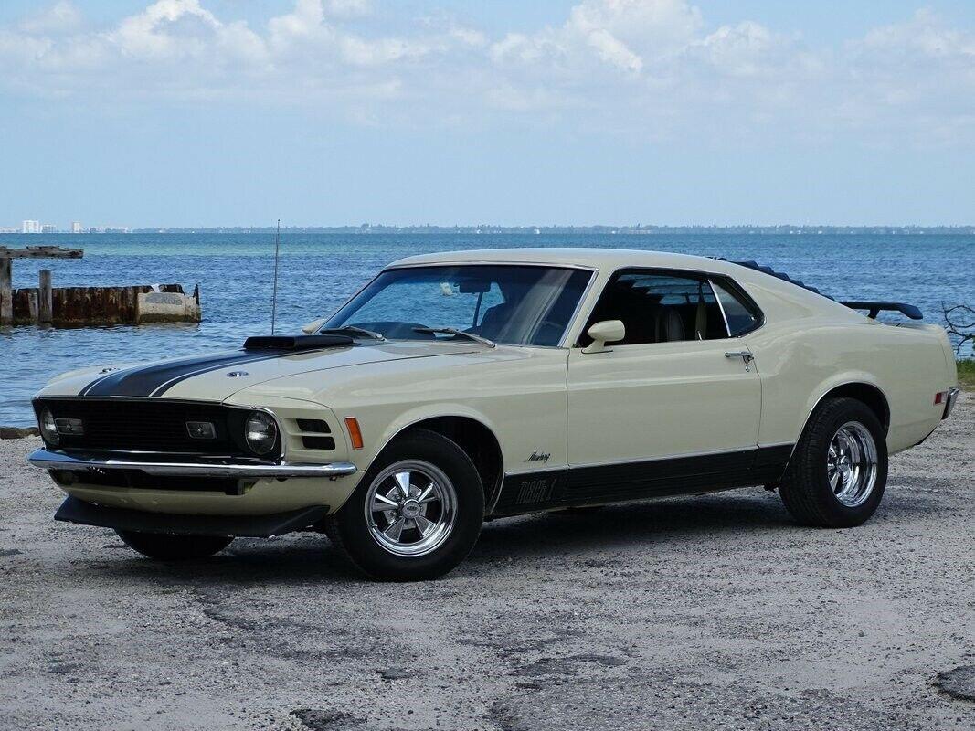 1970 ford mustang mach 1 light ivy yellow 351 cid v8
