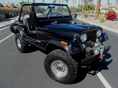 1984 jeep wrangler laredo cj7 custom 4x4 dirt bike included in sale no reserve