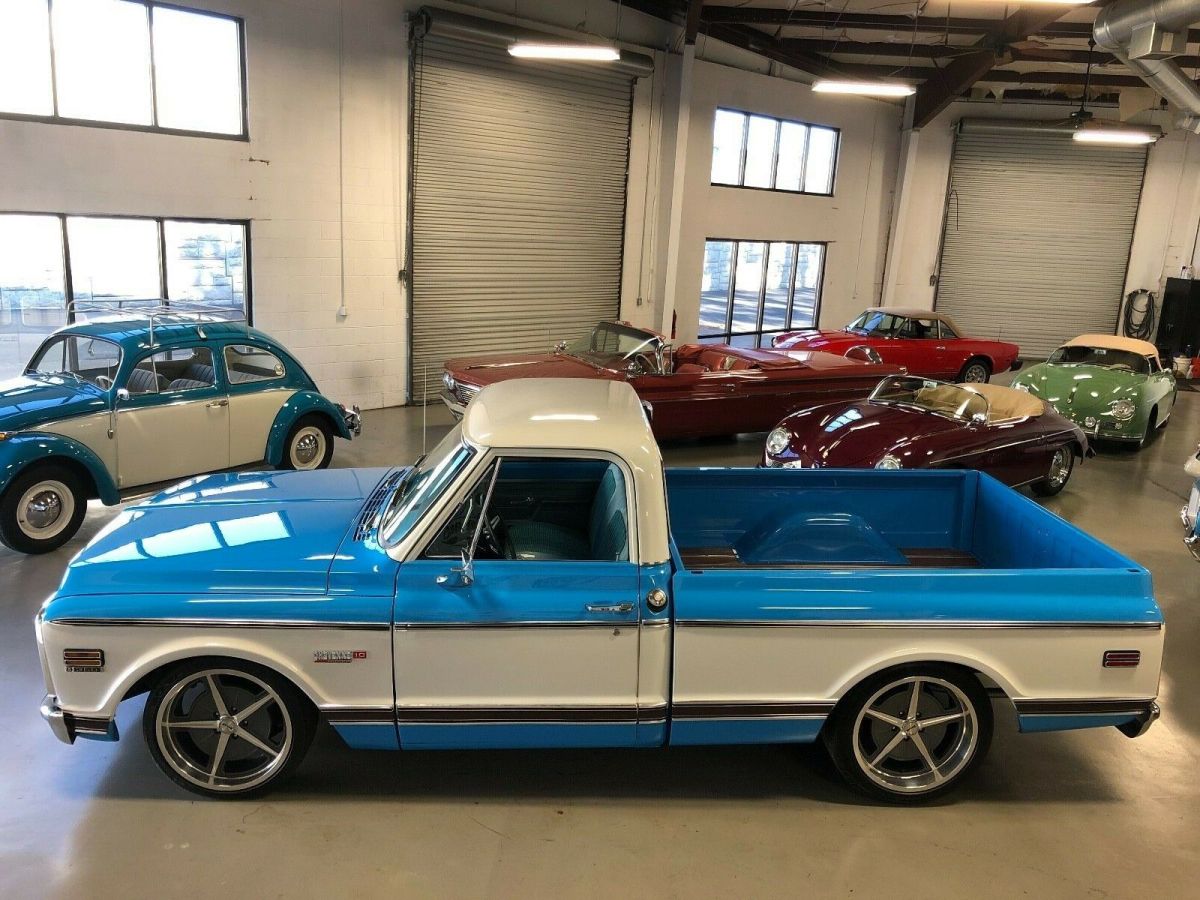 awesome 1972 cheyenne super c10 short bed nicely restored, loaded, a/c show & go
