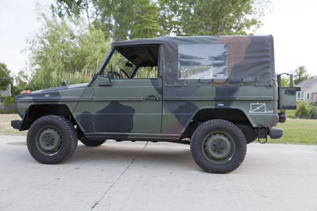 rare 1990 mercedes-benz 250gd wolf - military g wagen - 17k miles - big stereo