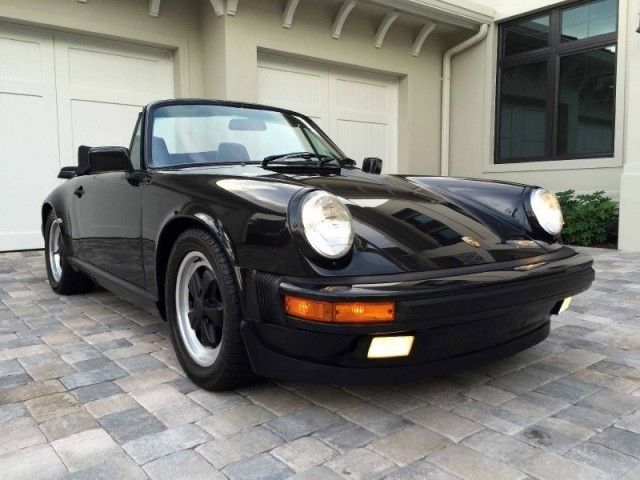1987 porsche 911 carrera convertible - 1 owner, low miles, air cooled, mint