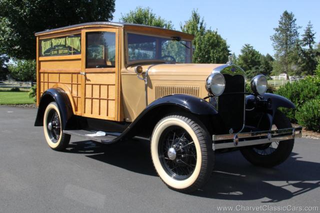 1930 ford model a woodie special delivery. restored. gorgeous!