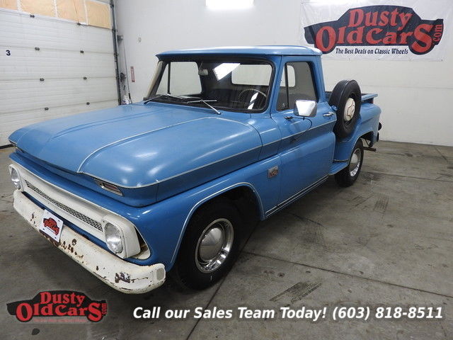 1966 blue runs drives body int vgood 250 i6 3 spd!