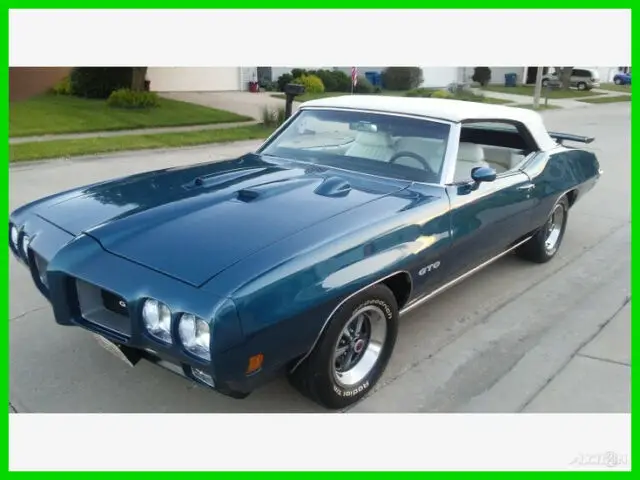 1970 pontiac gto convertible 400ci v8 automatic only 54,000 mi numbers matching