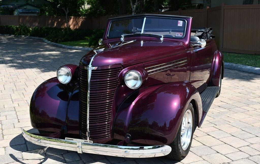1938 chevrolet deluxe street rod convertible 350 v8 25740 miles
