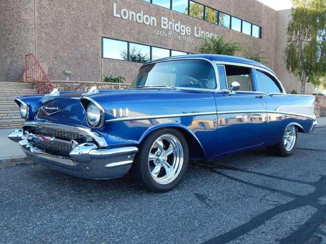 1957 chevy 210 belair trim ls-1 v-8 4l60 overdrive 4 disc ps a/c tilt leather