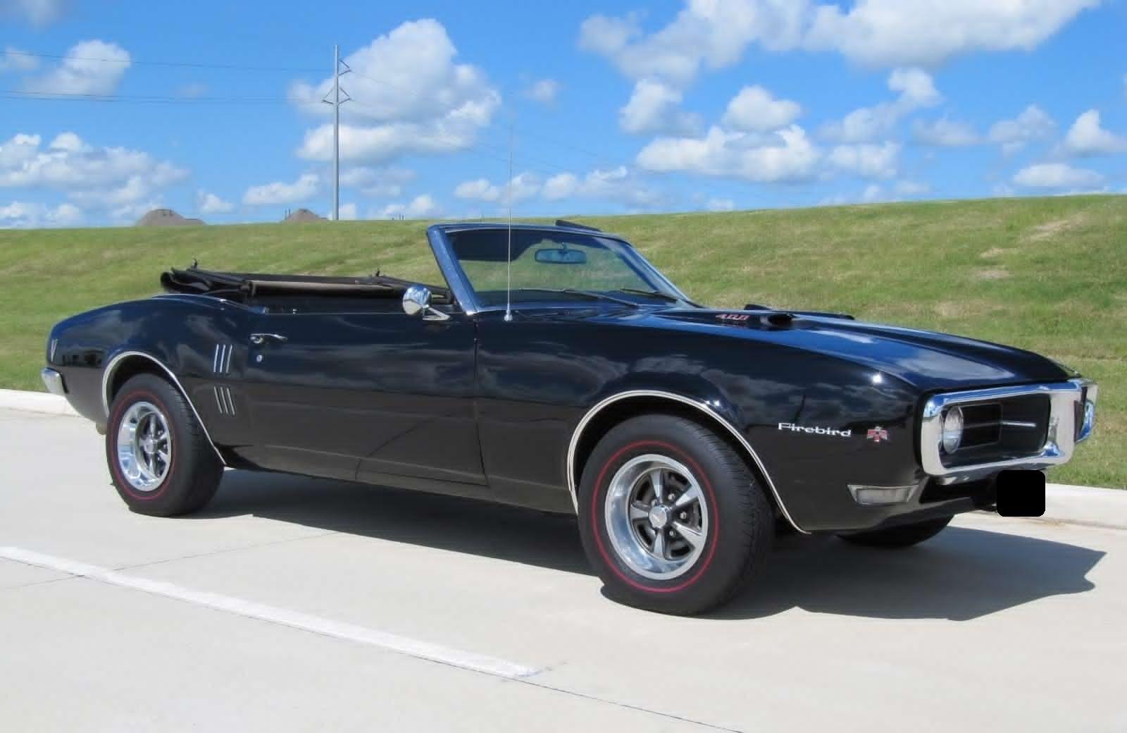 1968 pontiac firebird black bucket seats
