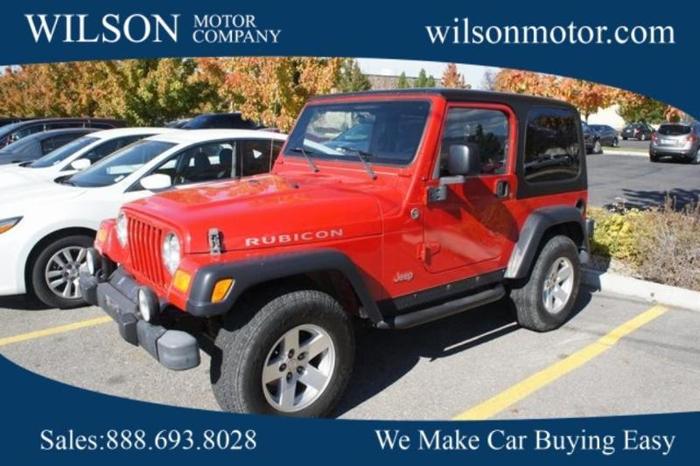 2006 jeep wrangler rubicon rubicon 2dr suv 4wd for sale in logan, utah