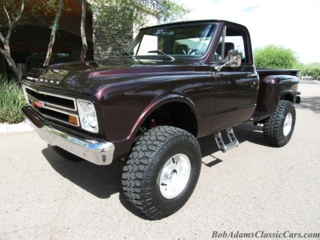 1968 chevrolet 3/4 ton step side 4x4 pick up - custom - stunning restoration!!