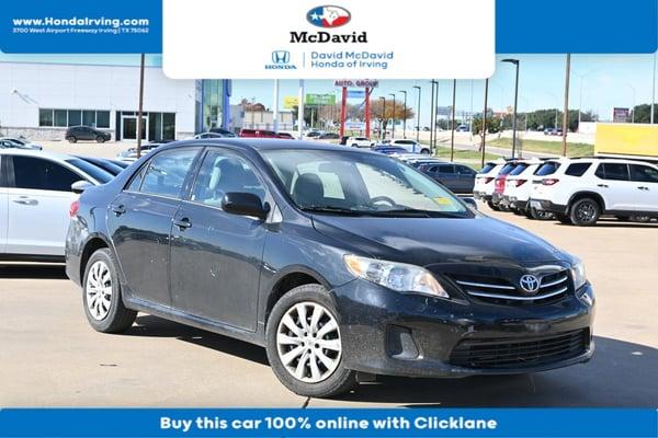 2013 toyota corolla in dallas, texas