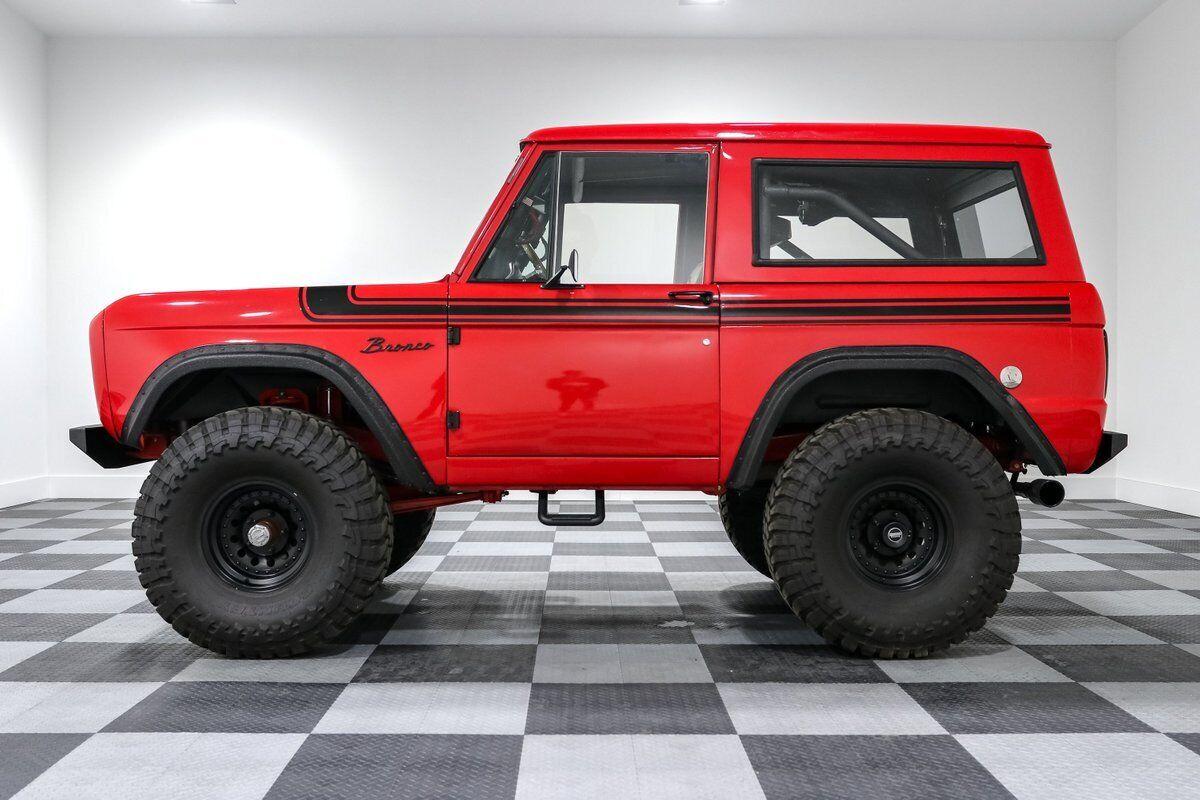 1973 ford bronco red suv 302 v8 c 4 automatic